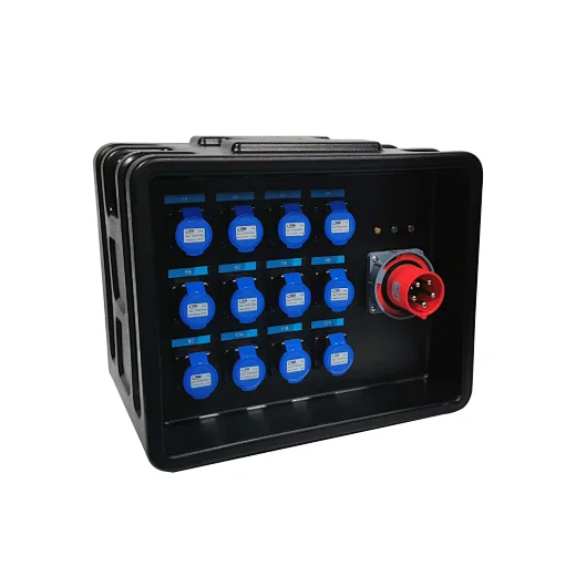 Outdoor 63A 5PIN Input 12 Road 16A Waterproof Output Power Distro